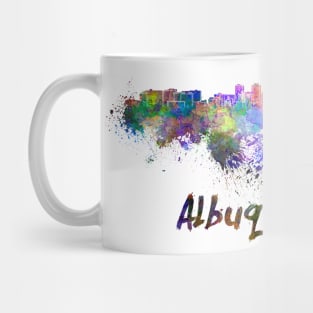 Albuquerque skyline in watercolor Mug